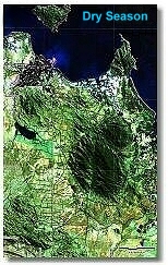 Satelite image of Townsville, June 1996, Dry Season