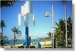 This wind generator feeds into the local power grid